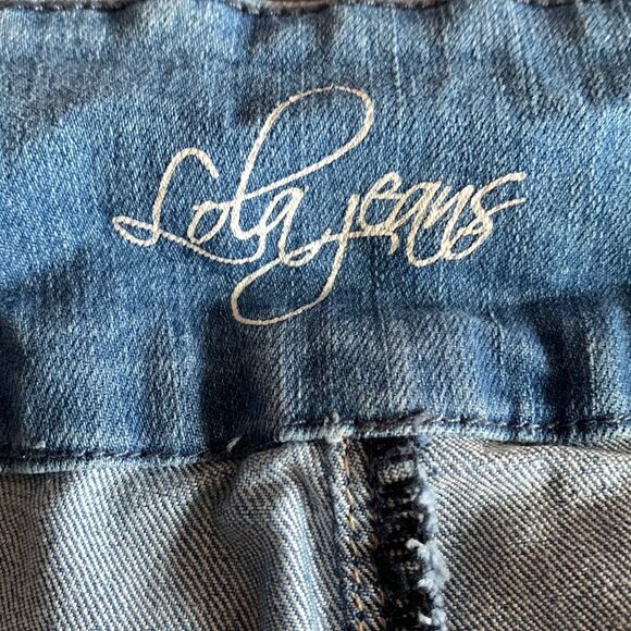 Lola Light Blue Anna MLB Mid Rise Stretchy Skinny Jeans - Picture 11 of 14